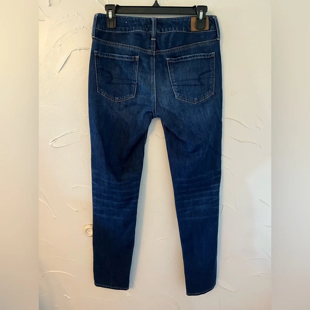 American Eagle Outfitters Tomgirl Distressed Button Fly Jeans SZ 0 - Picture 2 of 11